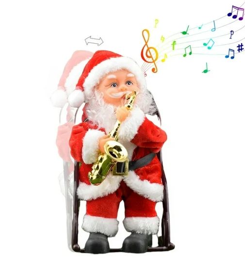 Musical Santa Claus Toy (Size: 13*24cm)🎅