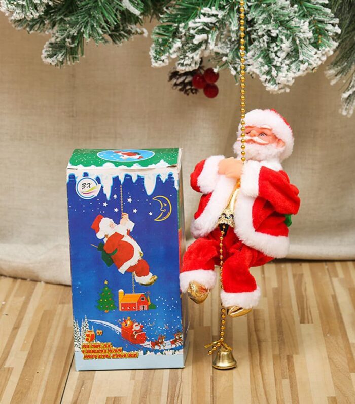Electric Rope Climbing Santa Claus With Music 🎅