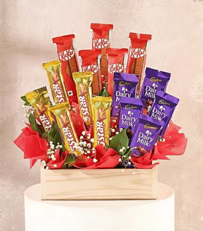 Assorted Chocolates Surprise Arrangement