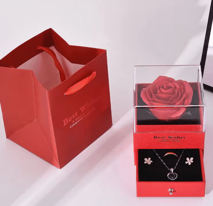 Premium Rose Jewellery Surprise Gift Box (Without Jewellery)