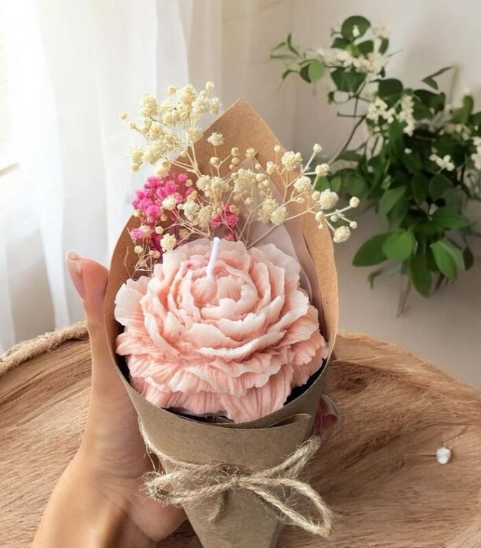 Flower Shape Candle Pack of 1