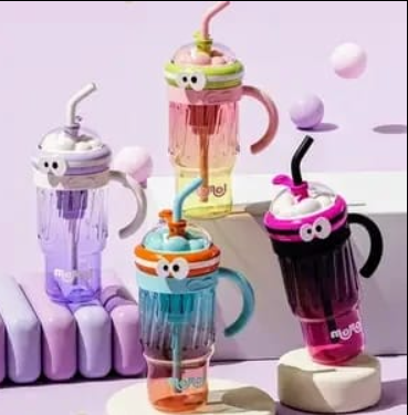 Large Sport Water Bottle with Tea Infuser Straw Cover cap